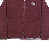 THE NORTH FACE Womens Maroon Jacket M Polyester Plain Zip Outdoor