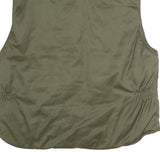 TRUCKER Mens Green Cotton Zip Jacket XL Utility Pockets Casual Workwear Outdoor