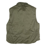 TRUCKER Mens Green Cotton Zip Jacket XL Utility Pockets Casual Workwear Outdoor