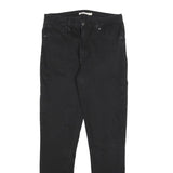 LEVI'S 721 Womens Jeans Black Slim Skinny Denim W31 L32 Zip