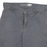 CARHARTT Mens Grey Workwear Relaxed Fit Cotton Blend Shorts XL W32 Utility