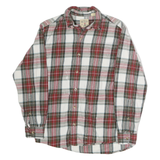 REDHEAD Mens Red Green White Check Shirt M Cotton Casual Long Sleeve Button