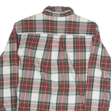 REDHEAD Mens Red Green White Check Shirt M Cotton Casual Long Sleeve Button