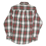 REDHEAD Mens Red Green White Check Shirt M Cotton Casual Long Sleeve Button