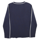 TOMMY HILFIGER Womens Navy Blue Plain Jumper Crew Neck Basic Knit L Stylish
