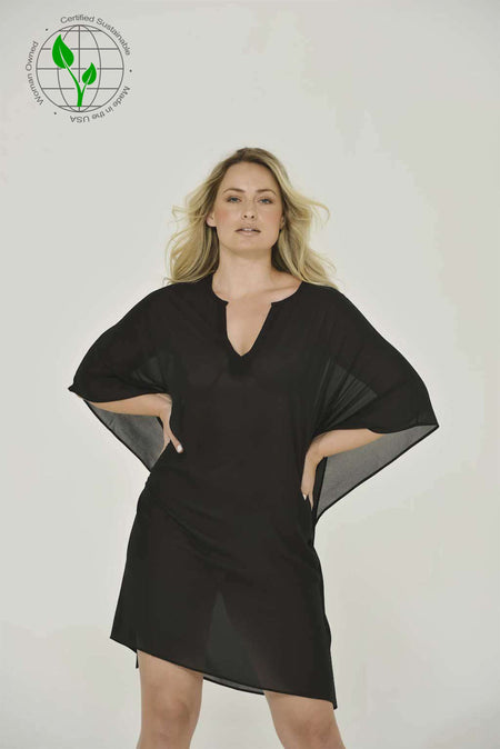 Black Tunic Caftan Dress