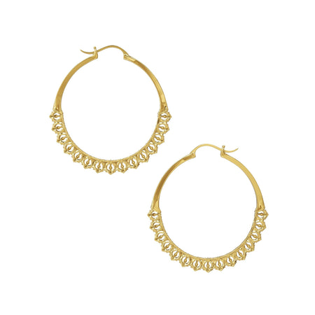 Calla Hoops Gold  Medium