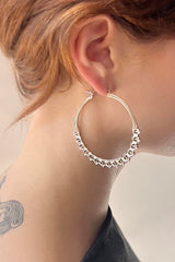 Calla Hoops Silver Large