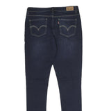 LEVI'S Womens Jeans Blue Slim Skinny Denim Medium W28 L29 Zip Cotton Blend