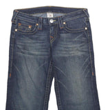 TRUE RELIGION Womens Denim Blue Shorts M W29 Cropped Casual