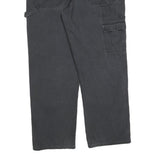 DICKIES Mens Regular Fit Black Cotton Blend Workwear Trousers W34 L30 Utility