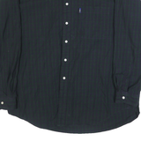NAUTICA Mens Blue & Green Check Cotton Shirt XL Button Down Casual Classic
