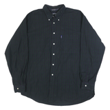 NAUTICA Mens Blue & Green Check Cotton Shirt XL Button Down Casual Classic
