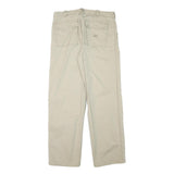 LEE COOPER Mens Cotton Blend Beige Regular Fit Straight Trousers W32 L31 Casual