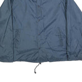 WEAR GUARD Mens Blue Button Jacket XL Polyester Plain Lightweight Casual