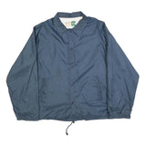 WEAR GUARD Mens Blue Button Jacket XL Polyester Plain Lightweight Casual