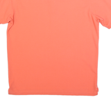NAUTICA Mens Orange Short Sleeve Plain M Cotton Blend Polo Shirt Classic Style