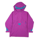 LL BEAN Womens Purple & Blue Waterproof Outdoor Jacket S Polyester Blend Zip