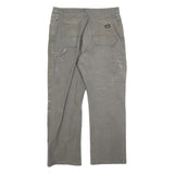 DICKIES Mens Cotton Blend Beige Regular Fit Straight Leg Trousers W35 L29