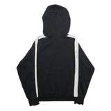 CHAMPION Womens Black & White Hoodie M Cotton Blend Pullover Logo Sweatshirt