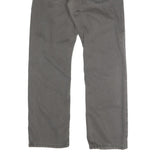 LEVI'S Mens Cotton Blend Grey Regular Straight Trousers W31 L30 Casual Zip Waist