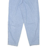 Womens Relaxed Light Blue Denim Jeans W28 L29 Cotton Blend Zip Casual Retro