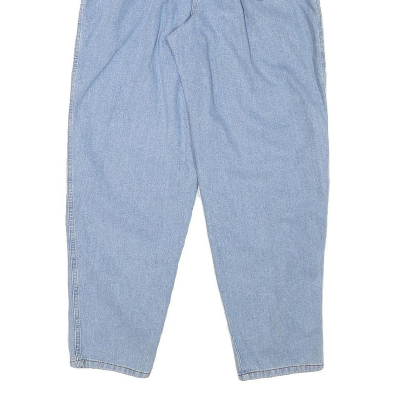 Womens Relaxed Light Blue Denim Jeans W28 L29 Cotton Blend Zip Casual Retro