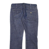 ARMANI JEANS Womens Blue Regular Straight Denim Medium W31 L30 Jeans Stylish