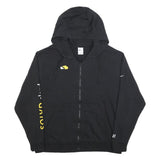 NIKE Mens Black Hoodie XL Cotton Blend Zip Up Sweatshirt 2022 Print