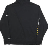 NIKE Mens Black Hoodie XL Cotton Blend Zip Up Sweatshirt 2022 Print