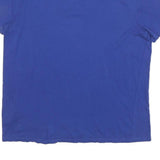 TOMMY HILFIGER Mens Blue V-Neck T-Shirt M Short Sleeve Cotton Blend Casual Top
