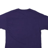 CHAMPION Mens Blue Emerson College Graphic T-Shirt L Short Sleeve Crew Neck