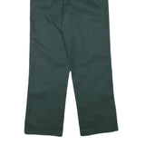 DICKIES Mens Regular Fit Green Cotton Blend Trousers W31 L31 Workwear Straight