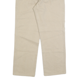 WRANGLER Mens Beige Regular Straight Denim W34 L28 Casual Zip Cotton Jeans