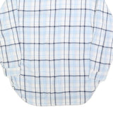PAGE ONE Womens Blue & White Check Shirt S Casual Cotton Blend Long Sleeve
