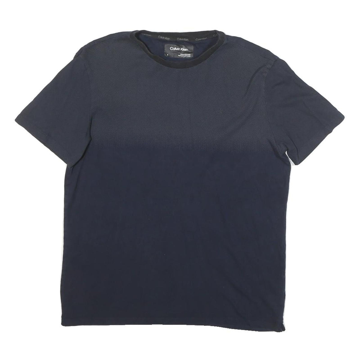 CALVIN KLEIN JEANS Mens Navy Blue Short Sleeve Crew Neck Plain T 