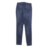 TOMMY HILFIGER Womens Jeans Blue Slim Skinny Denim Medium W28 L30 Stylish Zip
