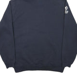 CARHARTT Mens Navy Blue Pullover Hoodie L Logo Sweatshirt Workwear