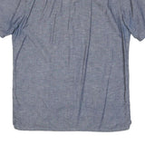 LEVI'S Mens Blue Shirt M Cotton Blend Short Sleeve Casual Summer Button Front