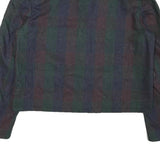 PEABODY HOUSE Mens Green & Blue Striped Wool Jacket M Woven Button Blazer