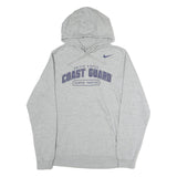 NIKE Mens Grey United States Coast Guard Pullover Hoodie M Semper Paratus Print