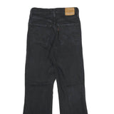 LEVI'S Ribcage Crop Flare Big E Womens Black Regular Flared Denim W25 L26 Raw