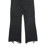 LEVI'S Ribcage Crop Flare Big E Womens Black Regular Flared Denim W25 L26 Raw