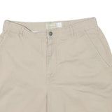 LIZ CLAIBORNE Womens Shorts Beige Casual Plain L W30 Classic Comfort
