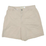 LIZ CLAIBORNE Womens Shorts Beige Casual Plain L W30 Classic Comfort