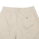 LIZ CLAIBORNE Womens Shorts Beige Casual Plain L W30 Classic Comfort