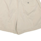 LIZ CLAIBORNE Womens Shorts Beige Casual Plain L W30 Classic Comfort