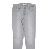 LEVI'S 535 Womens Jeans Grey Slim Skinny Denim W29 L30 Cotton Blend Zip