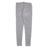 LEVI'S 535 Womens Jeans Grey Slim Skinny Denim W29 L30 Cotton Blend Zip