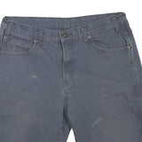 DICKIES Mens Shorts Blue Casual L W36 Cotton Blend Durable Workwear Pocket